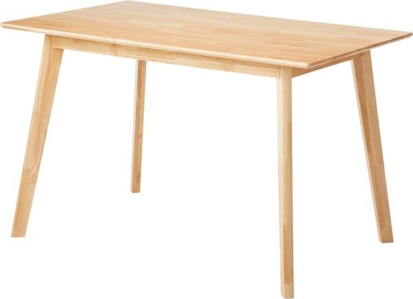 Rectangular solid wood kitchen dining table