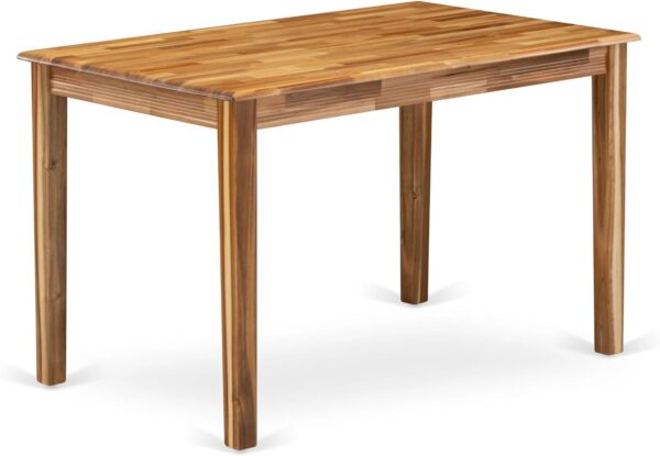 Rectangle Kitchen Dining Table, 30x48 Inch, Natural