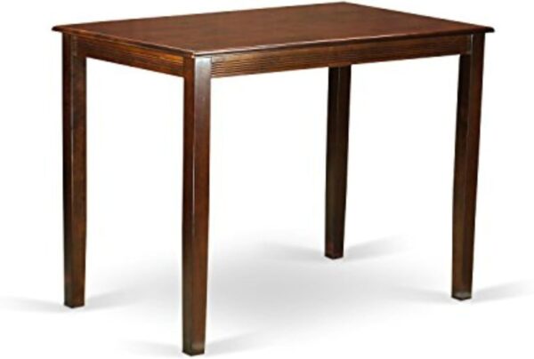 Rectangle Counter Height Dining Table, 30x48 Inch, Mahogany